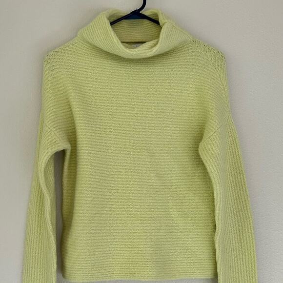 daily rituals high neck cuffed sleeve stretch soft knit yellow sweater s… - Picture 2 of 10